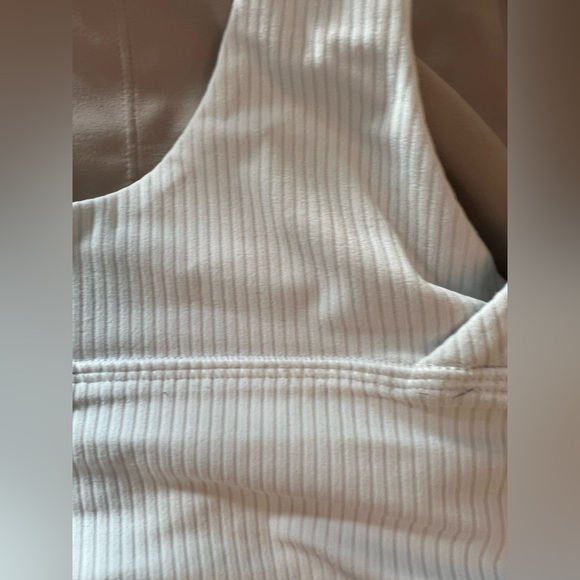Lululemon White Ribbed Bra - Picture 3 of 4